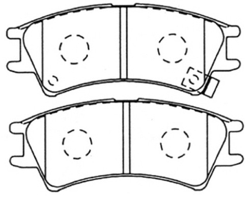 Brake Pad Set, disc brake (AKD-0109)