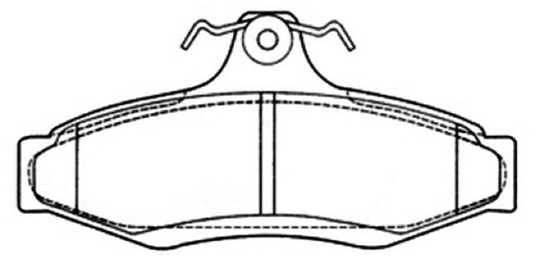Brake Pad Set, disc brake (AKD-0424)