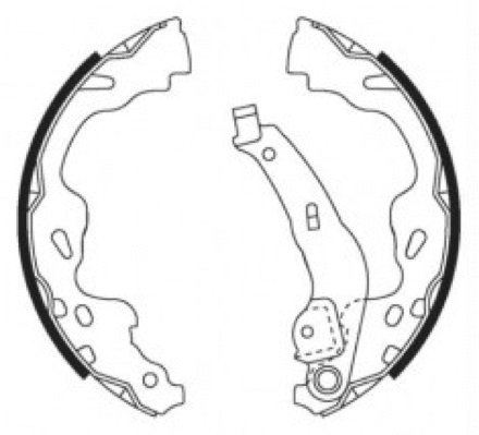 Brake Shoe Set (AKS-0615)