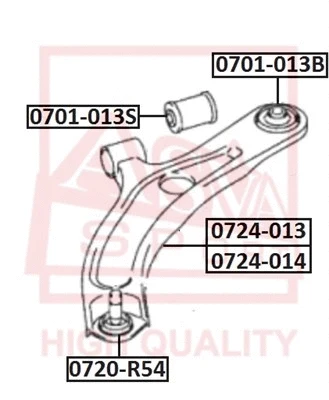Control/Trailing Arm, wheel suspension (0724-013)