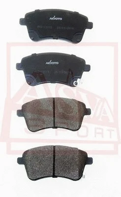 Brake Pad Set, disc brake (AKD-12115)