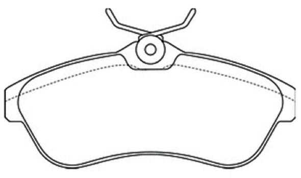 Brake Pad Set, disc brake (AKD-0206)