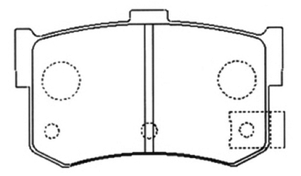 Brake Pad Set, disc brake (AKD-1121)