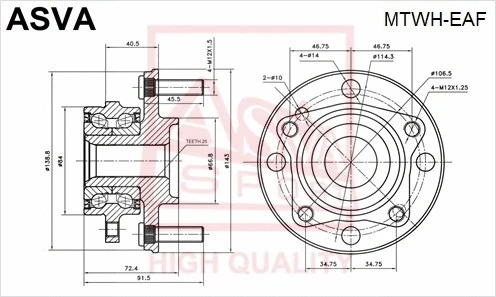 Wheel Hub (MTWH-EAF)
