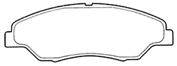 Brake Pad Set, disc brake (AKD-1301)