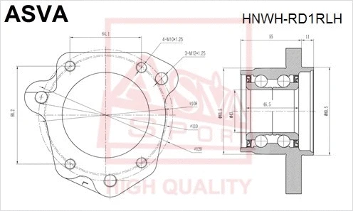 Wheel Hub (HNWH-RD1RLH)
