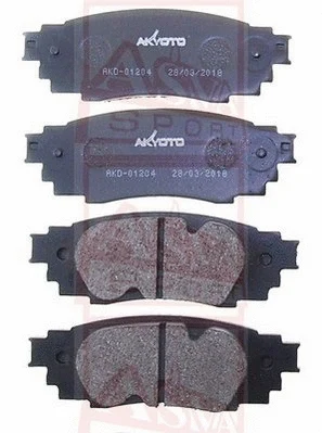 Brake Pad Set, disc brake (AKD-01204)