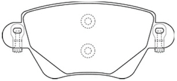 Brake Pad Set, disc brake (AKD-1249)