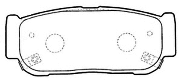 Brake Pad Set, disc brake (AKD-0797)