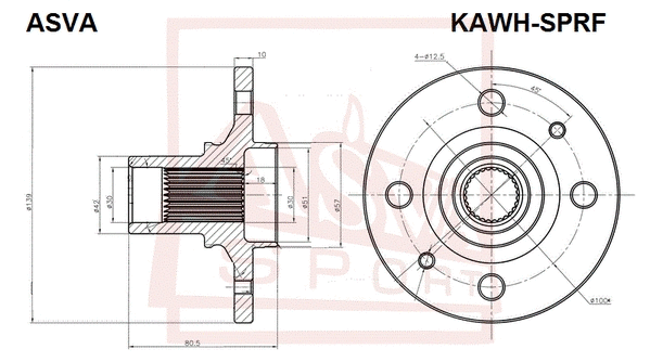 Wheel Hub (KAWH-SPRF)