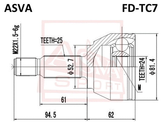 Joint Kit, drive shaft (FD-TC7)