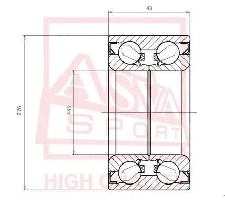Wheel Bearing (DAC43760043)