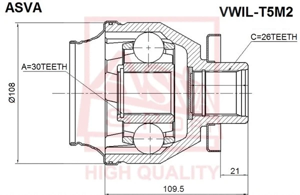 Joint Kit, drive shaft (VWIL-T5M2)