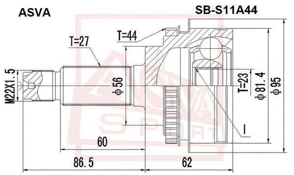 Joint Kit, drive shaft (SB-S11A44)