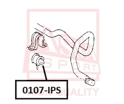 Bushing, stabiliser bar (0107-IPS)