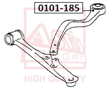 Mounting, control/trailing arm (0101-185)