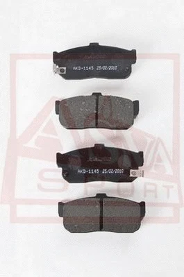 Brake Pad Set, disc brake (AKD-1145)