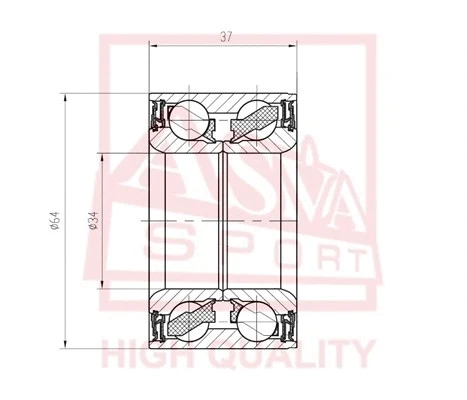 Wheel Bearing (DAC34640037)