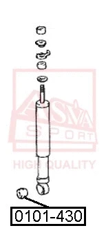 Mounting, control/trailing arm (0101-430)