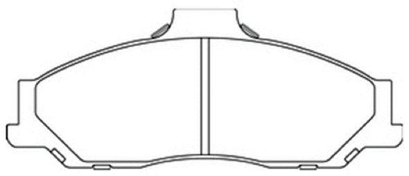 Brake Pad Set, disc brake (AKD-0163)