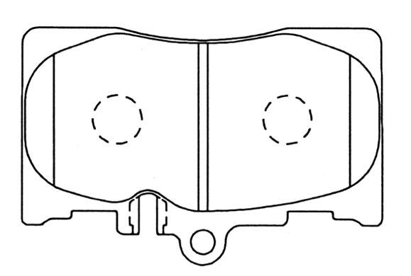 Brake Pad Set, disc brake (AKD-1455)