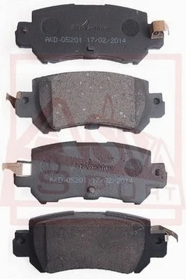 Brake Pad Set, disc brake (AKD-05201)