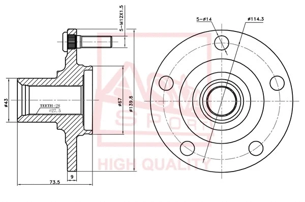 Wheel Hub (MTWH-CYF)