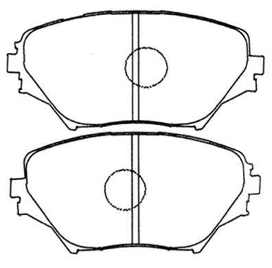 Brake Pad Set, disc brake (AKD-1447)