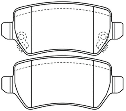 Brake Pad Set, disc brake (AKD-1276)