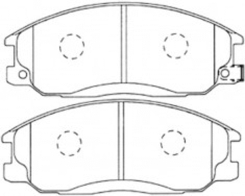 Brake Pad Set, disc brake (AKD-0825)