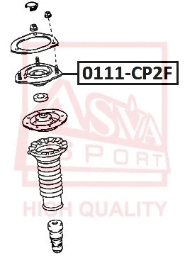 Mounting, shock absorber (0111-CP2F)