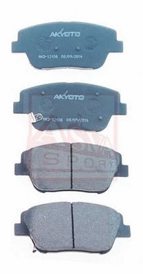 Brake Pad Set, disc brake (AKD-12108)