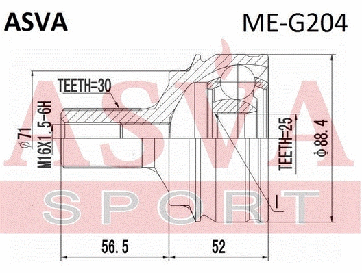Joint Kit, drive shaft (ME-G204)