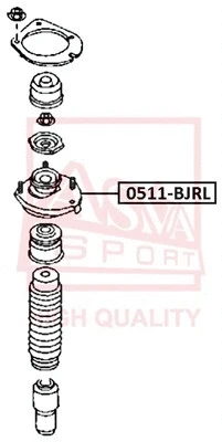 Mounting, shock absorber (0511-BJRL)