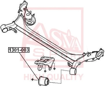 Mounting, control/trailing arm (1301-003)