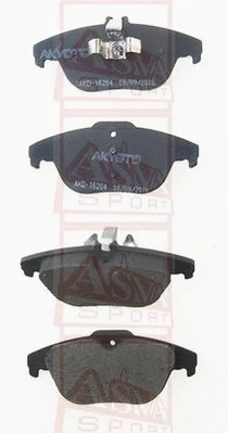 Brake Pad Set, disc brake (AKD-16204)