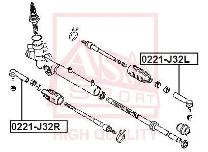 Tie Rod End (0221-J32L)