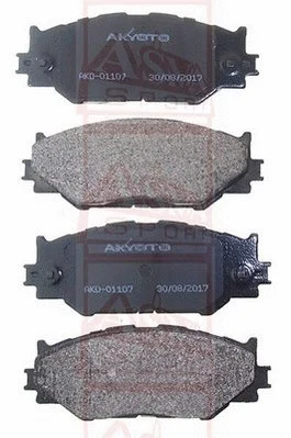 Brake Pad Set, disc brake (AKD-01107)