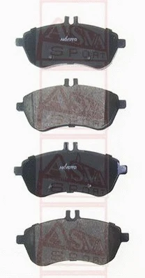 Brake Pad Set, disc brake (AKD-16107)