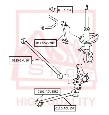 Bushing, stabiliser bar (0107-734)