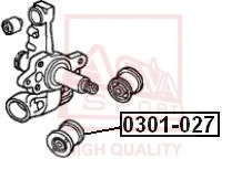 Mounting, control/trailing arm (0301-027)
