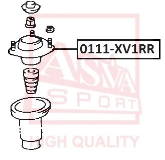 Mounting, shock absorber (0111-XV1RR)