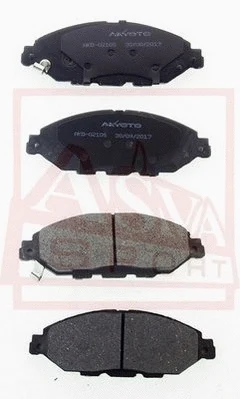 Brake Pad Set, disc brake (AKD-02105)