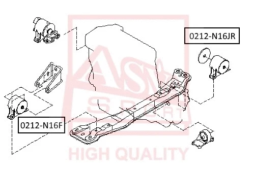 Mounting, engine (0212-N16F)