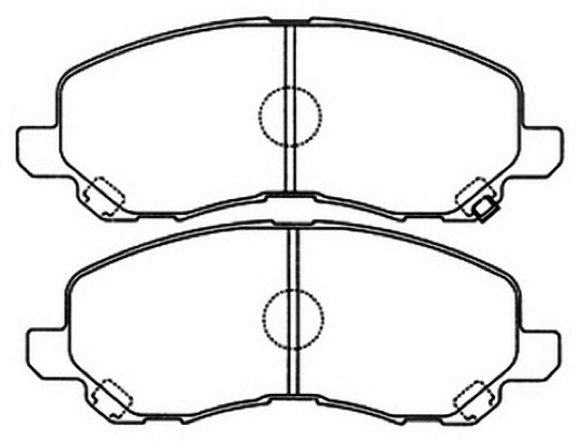 Brake Pad Set, disc brake (AKDC-1262)