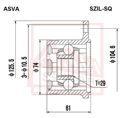 Joint Kit, drive shaft (SZIL-SQ)