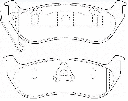 Brake Pad Set, disc brake (AKD-0981)