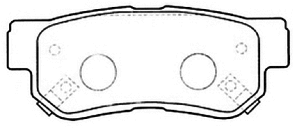Brake Pad Set, disc brake (AKD-0539)
