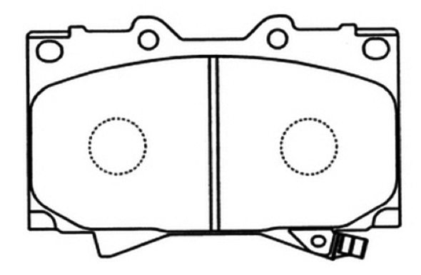 Brake Pad Set, disc brake (AKD-1206)