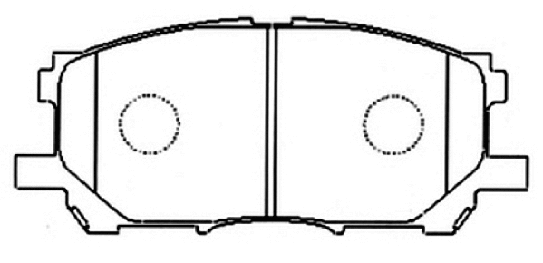 Brake Pad Set, disc brake (AKDC-1497)